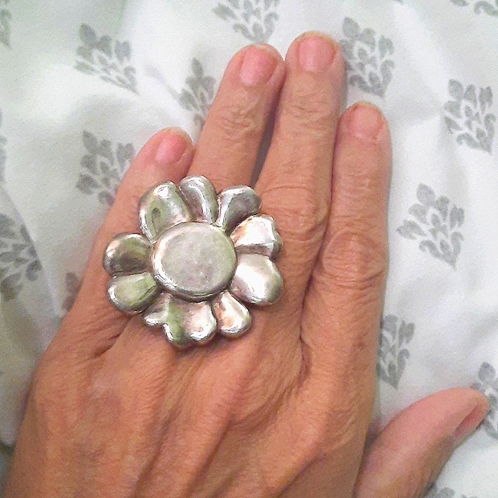 Vintage Sterling Bat-Ami Ring.